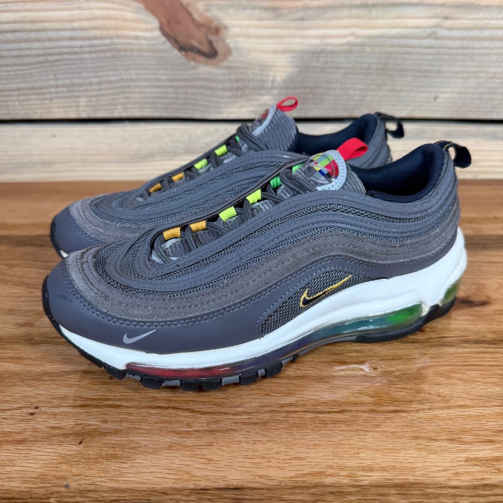 Nike Air Max 97 EOI Gray Multicolor Kids Athletic Sneakers US 5.5Y DD2002-001 - Picture 1 of 9